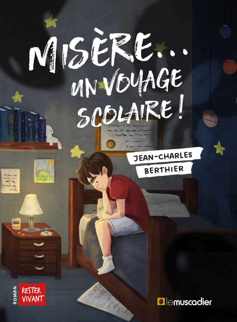 Couverture du livre "Misère... un voyage scolaire !" - ISBN 9782383020585