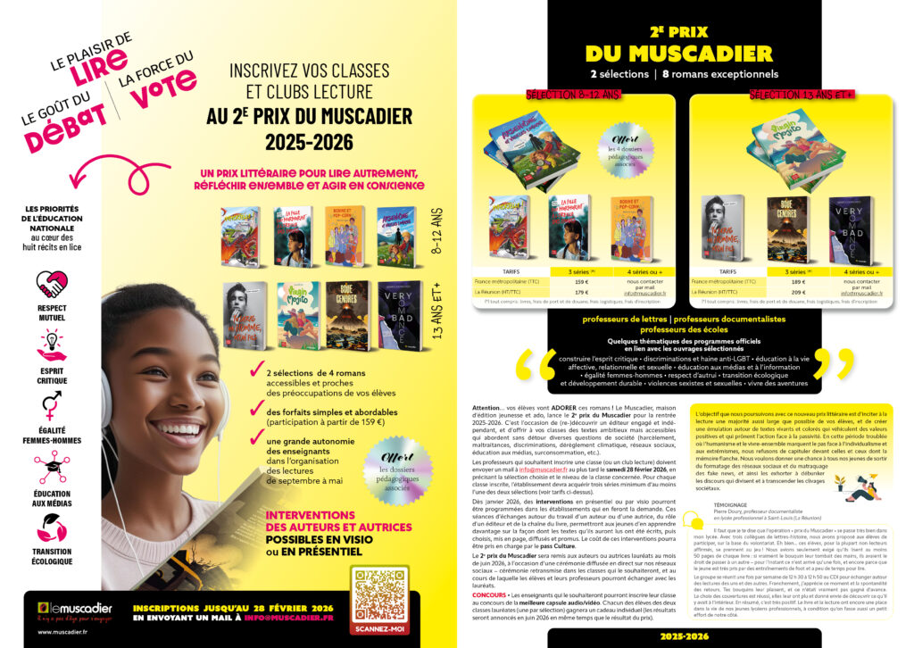 2e prix littéraire du Muscadier